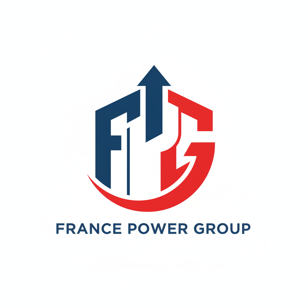 make a nice logo out of the name "France Power Group"
