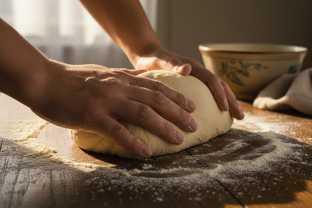 the second step in making a bread process 